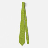 Cravate Funny Green Mince Picky Slices Motif Nouveauté (Devant)