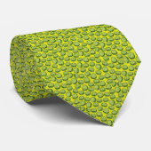 Cravate Funny Green Mince Picky Slices Motif Nouveauté (Roulé)