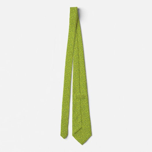 Cravate Funny Green Mince Picky Slices Motif Nouveauté (Dos)