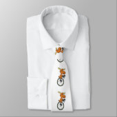 Cravate Funny Moose on monocycle choose backgror (Attaché)