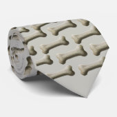 Cravate Funny motif de os de chien (Roulé)