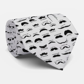 Cravate Funny Moustache Types Fête des pères Masculine