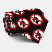 Cravate Funny NO Feet sur le siège ⚠ signe thaï ⚠ (Roulé)