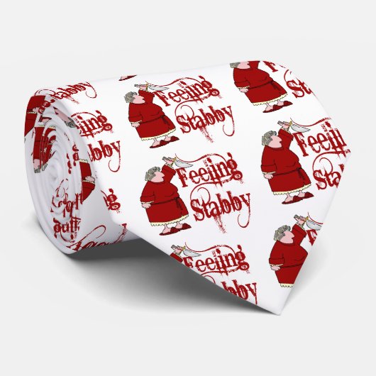 Cravate Funny PMS Stabby (Roulé)