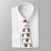 Cravate Funny Red Nose yeux étranges lunettes moustache (Attaché)