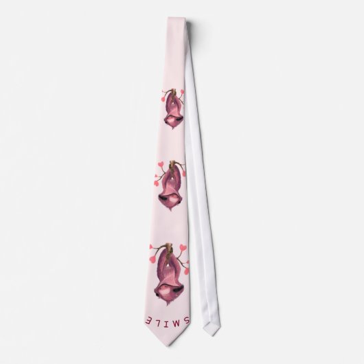 Cravate Funny Romantic Sloth - Smile - Add Your (Devant)