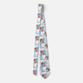 Cravate FUNNY SNOWMAN AND PENGUIN's WINTER SERENADE (Dos)