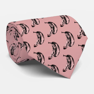 Cravate Funny Unique Motif de banane