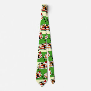 CRAVATE FUNNY VACANCES NOËL SANTA CLAUS STRIPEE