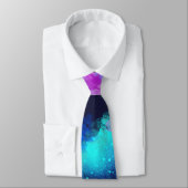 Cravate Fusion métroïde - bleu violet Abstrait (Attaché)