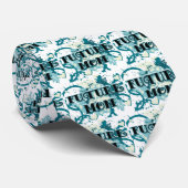 Cravate Future Mom - Coeurs et fleurs (Roulé)