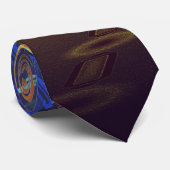 Cravate futuriste de ville de nuit de Scifi de (Roulé)