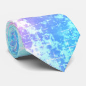 Cravate Futuristic Vaporwave Pastel Galaxy Grid (Roulé)