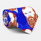 Cravate Fyodor Dostoevsky - Style géométrique élégant (Roulé)