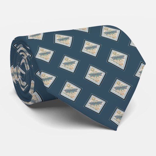 Cravate G Bureau de création libellule (Roulé)