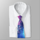 Cravate Galaxie, Univers, Étoiles, Motif cadeau spatial (Attaché)