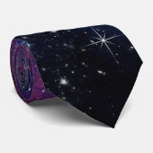 Cravate Galaxie, Univers, Étoiles, Motif cadeau spatial (Roulé)