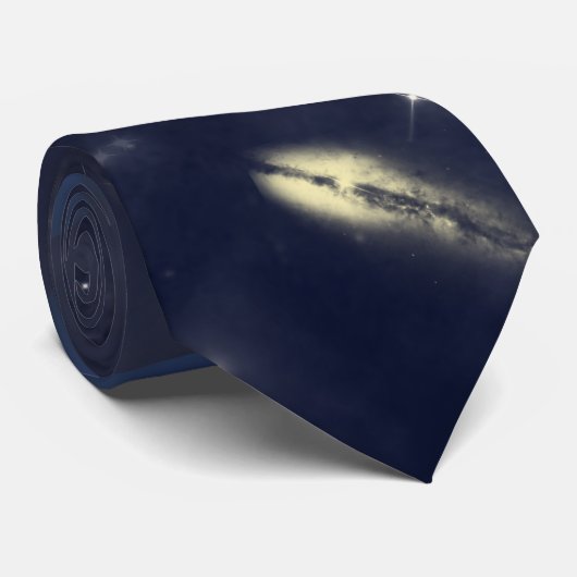 Cravate Galaxies avec étoiles et planètes dans l'espace (Roulé)