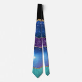 Cravate Galaxy Agate avec or (Devant)