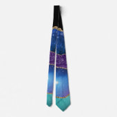 Cravate Galaxy Agate avec or (Dos)