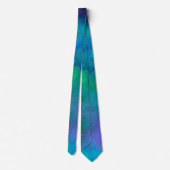 Cravate Galaxy Paint Splatt, effet Bleu vert (Dos)