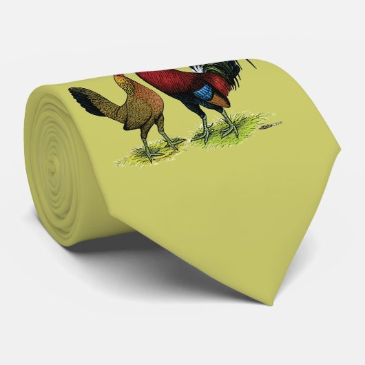 Cravate Gamefowl Pair (Roulé)