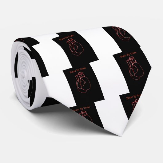 Cravate Gants de boxe Fight Fan cadeau ou présent noël (Roulé)