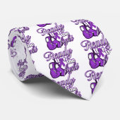 Cravate Gants de Cancer pancréatique prêts pour le combat (Roulé)