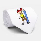 Cravate Garçon Bâton Avec Crayon (Roulé)