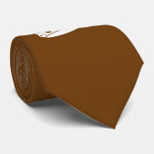 Cravate Garder la couronne calme sur le chocolat Brown (Roulé)