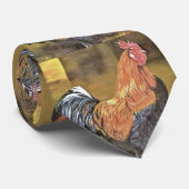 Cravate Garder les poulets de l'agriculture de l'art coq (Roulé)