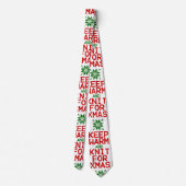 Cravate Gardez chaud et tricot pour Noël (Dos)