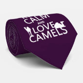 Cravate Gardez le calme et aimez les chameaux (toutes les (Roulé)
