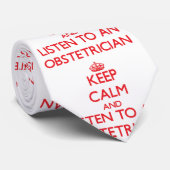 Cravate Gardez le calme et écoutez un obstétricien (Roulé)
