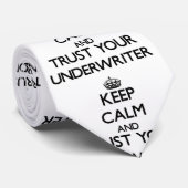 Cravate Gardez le calme et faites confiance à votre garant (Roulé)