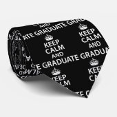 Cravate Gardez le calme et recevez un diplôme l'obtention (Roulé)