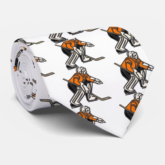 Cravate Gardien de but d'hockey (Roulé)