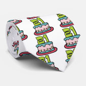 Cravate Gâteau d'anniversaire de 21 ans (Roulé)