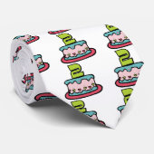 Cravate Gâteau d'anniversaire de 2 ans (Roulé)