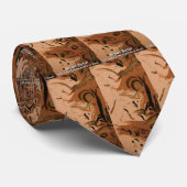 Cravate Gator Brown (Roulé)