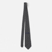 Cravate Gavel Juge Droit Avocat Charcoal Blue (Dos)