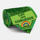 Cravate Gay pride Belfast - Brighton Irlande LGBT - (Roulé)