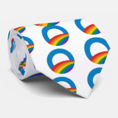 Cravate Gay pride Obama (Roulé)