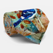 Cravate Geai bleu dans l'arbre (Roulé)