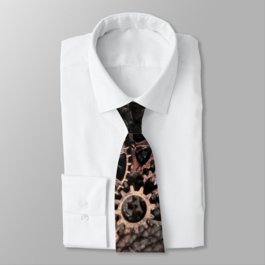 Cravate Gears Steampunk (Attaché)