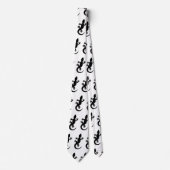 Cravate Gecko noir (Devant)