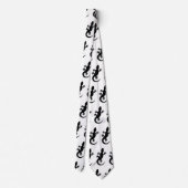 Cravate Gecko noir (Dos)