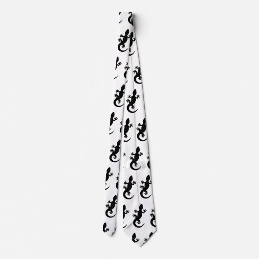 Cravate Gecko noir (Dos)