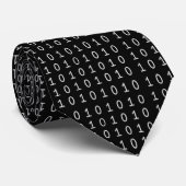 Cravate Geek de code binaire (Roulé)