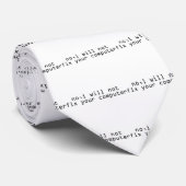 Cravate Geek de science informatique (Roulé)